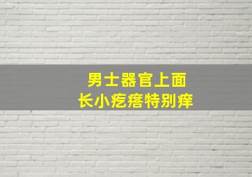 男士器官上面长小疙瘩特别痒