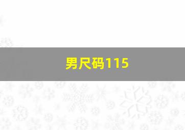 男尺码115