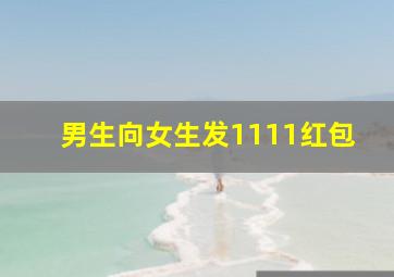 男生向女生发1111红包