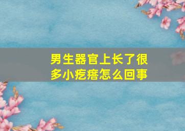 男生器官上长了很多小疙瘩怎么回事