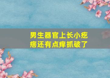 男生器官上长小疙瘩还有点痒抓破了