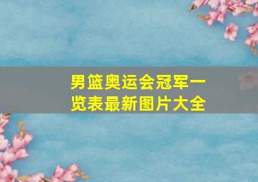 男篮奥运会冠军一览表最新图片大全