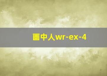 画中人wr-ex-4