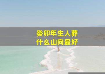 癸卯年生人葬什么山向最好