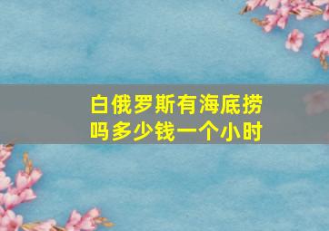 白俄罗斯有海底捞吗多少钱一个小时