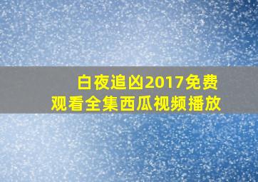 白夜追凶2017免费观看全集西瓜视频播放