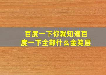 百度一下你就知道百度一下全部什么金笺层