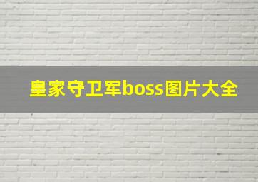 皇家守卫军boss图片大全