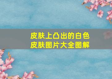 皮肤上凸出的白色皮肤图片大全图解