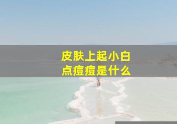 皮肤上起小白点痘痘是什么