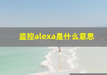 监控alexa是什么意思