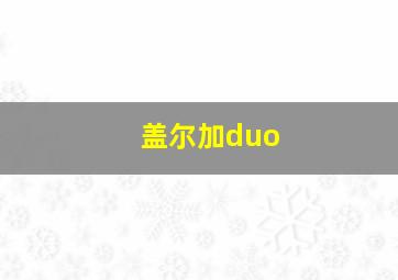 盖尔加duo