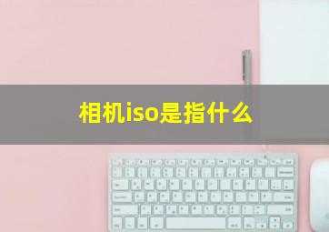 相机iso是指什么