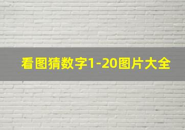 看图猜数字1-20图片大全