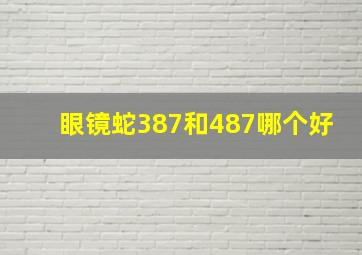 眼镜蛇387和487哪个好