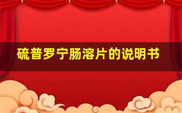 硫普罗宁肠溶片的说明书