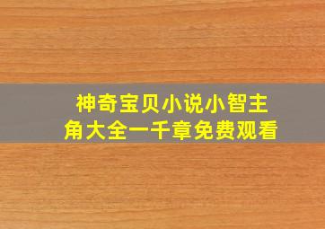 神奇宝贝小说小智主角大全一千章免费观看