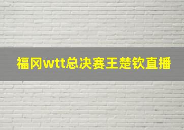 福冈wtt总决赛王楚钦直播