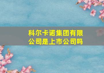 科尔卡诺集团有限公司是上市公司吗