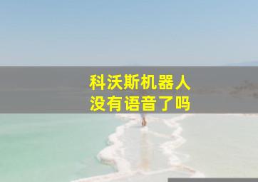 科沃斯机器人没有语音了吗