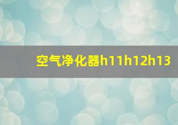 空气净化器h11h12h13