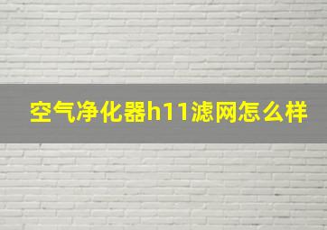 空气净化器h11滤网怎么样