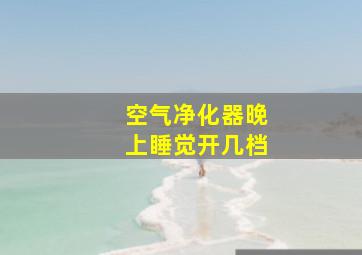 空气净化器晚上睡觉开几档