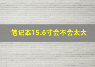 笔记本15.6寸会不会太大