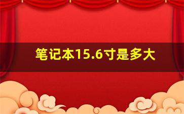 笔记本15.6寸是多大