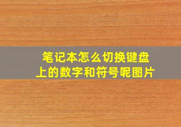 笔记本怎么切换键盘上的数字和符号呢图片