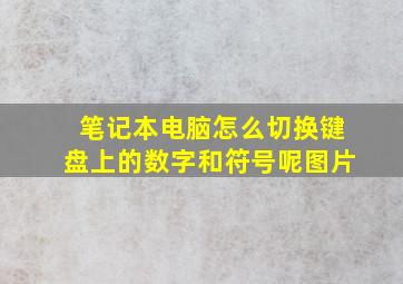 笔记本电脑怎么切换键盘上的数字和符号呢图片