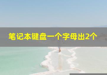 笔记本键盘一个字母出2个