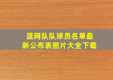 篮网队队球员名单最新公布表图片大全下载