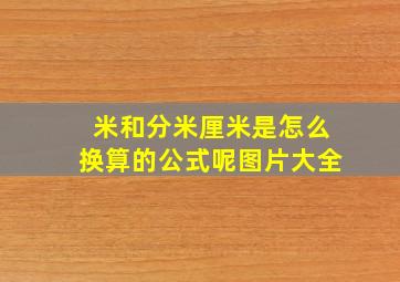 米和分米厘米是怎么换算的公式呢图片大全