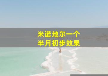 米诺地尔一个半月初步效果