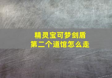 精灵宝可梦剑盾第二个道馆怎么走