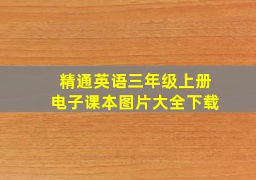 精通英语三年级上册电子课本图片大全下载