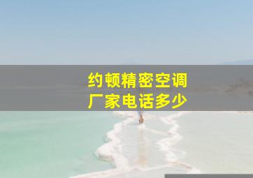 约顿精密空调厂家电话多少