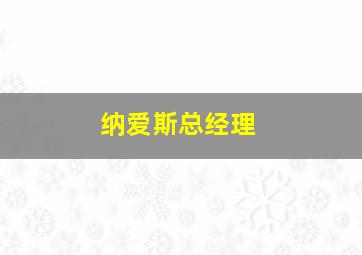 纳爱斯总经理