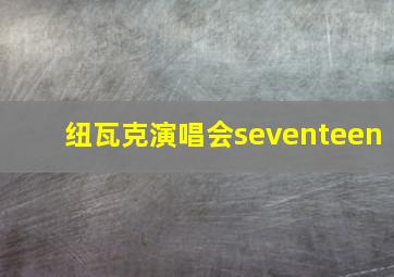 纽瓦克演唱会seventeen