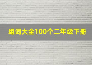 组词大全100个二年级下册