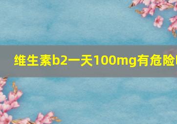 维生素b2一天100mg有危险吗