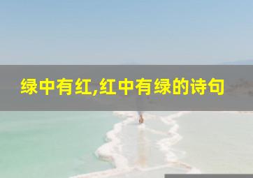 绿中有红,红中有绿的诗句