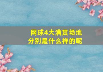 网球4大满贯场地分别是什么样的呢