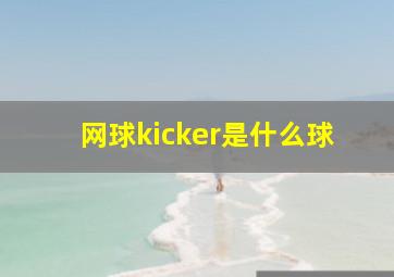 网球kicker是什么球