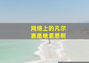 网络上的凡尔赛是啥意思啊