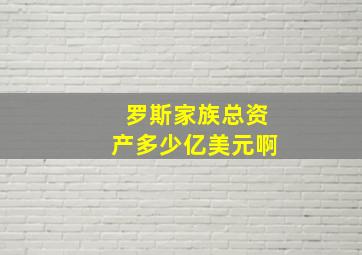 罗斯家族总资产多少亿美元啊