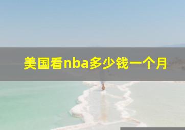 美国看nba多少钱一个月