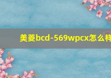 美菱bcd-569wpcx怎么样