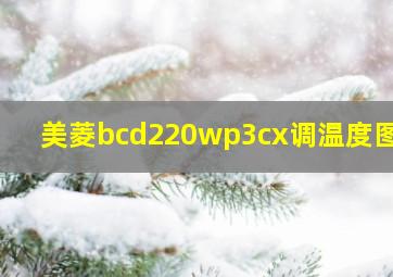 美菱bcd220wp3cx调温度图解